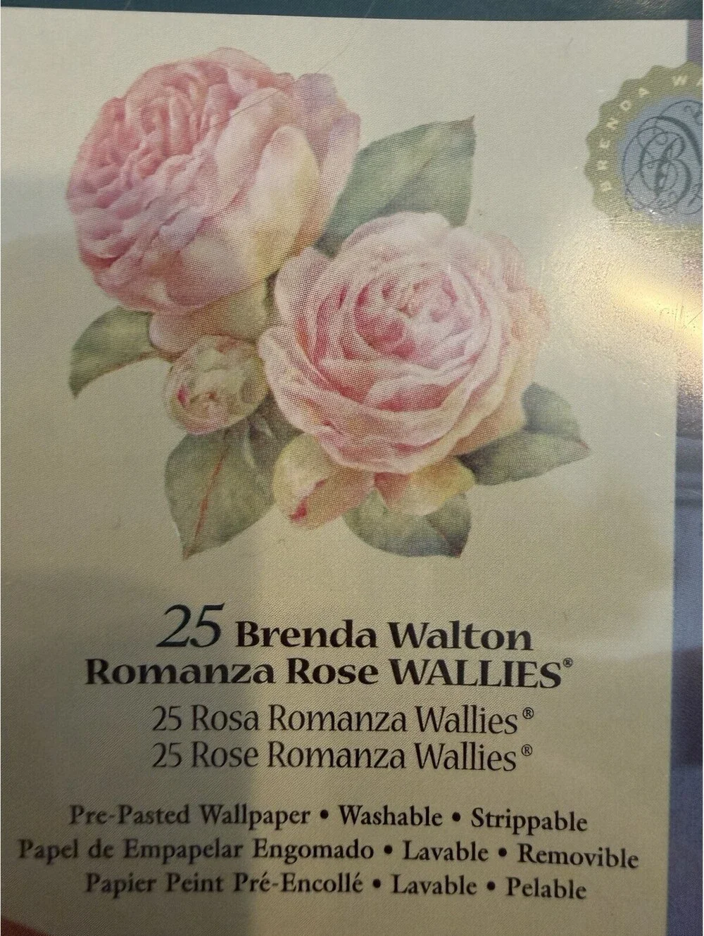 Wallies Wallpaper Cutouts Set Of 3 Roses And Fairies New Sealed